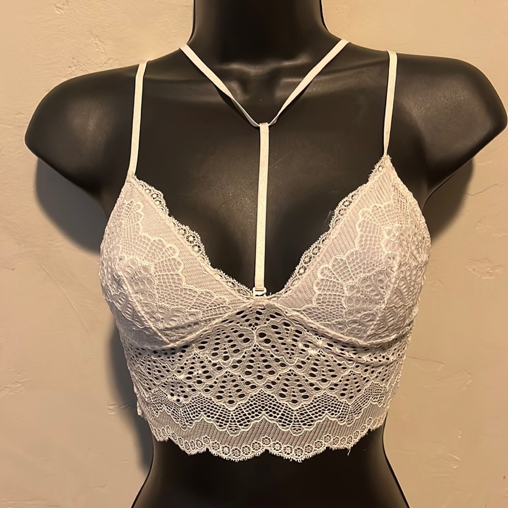 White Lace Crop Top